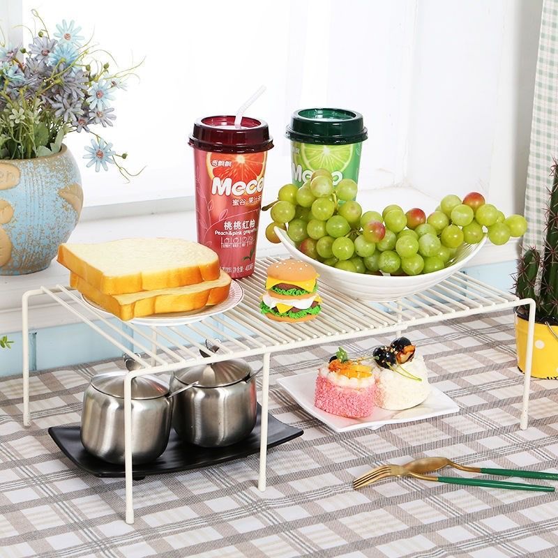 Kitchen Telescopic Storage Rack Under Sink Cabinet Dish Pot Pan Utensil Layered Rack Seasoning Bottle Organizer Storage Rack