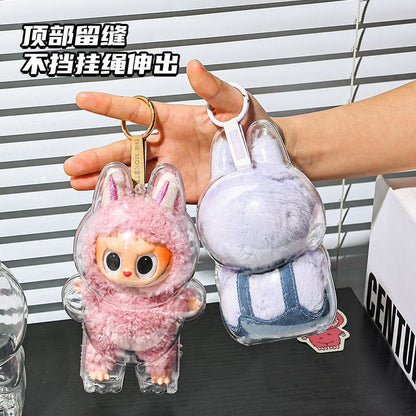 Third Generation Protective Case Transparent Vinyl Bubble Mart Dust Cover Front High Energy Figure Protective Shell Front High Energy