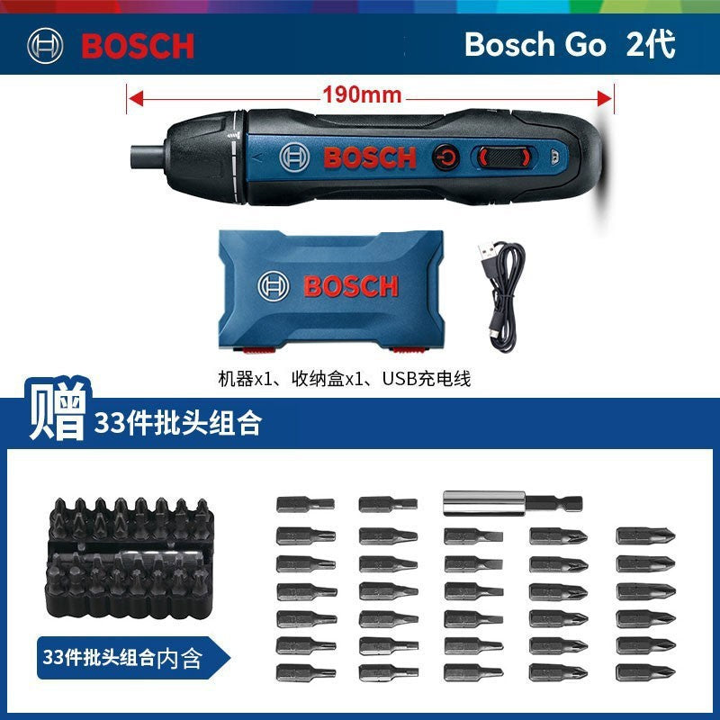 Bosch Electric Screwdriver Mini Rechargeable Driver Bosch Go2 Generation Household 3.6v Doctor Electric Screwdriver