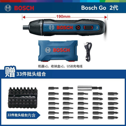 Bosch Electric Screwdriver Mini Rechargeable Driver Bosch Go2 Generation Household 3.6v Doctor Electric Screwdriver