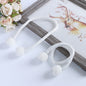 Curtain Tiebacks Pearl Magnetic Buckle Curtain Buckle No-Drill Hanging Ball Tie Strap Sheer Curtain Storage Binding Strap Nozzle