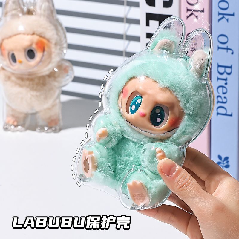 Third Generation Protective Case Transparent Vinyl Bubble Mart Dust Cover Front High Energy Figure Protective Shell Front High Energy