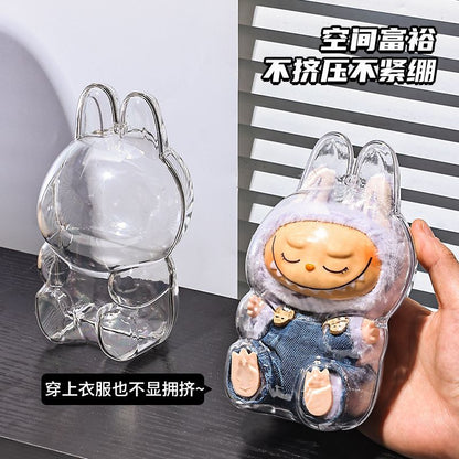 Third Generation Protective Case Transparent Vinyl Bubble Mart Dust Cover Front High Energy Figure Protective Shell Front High Energy