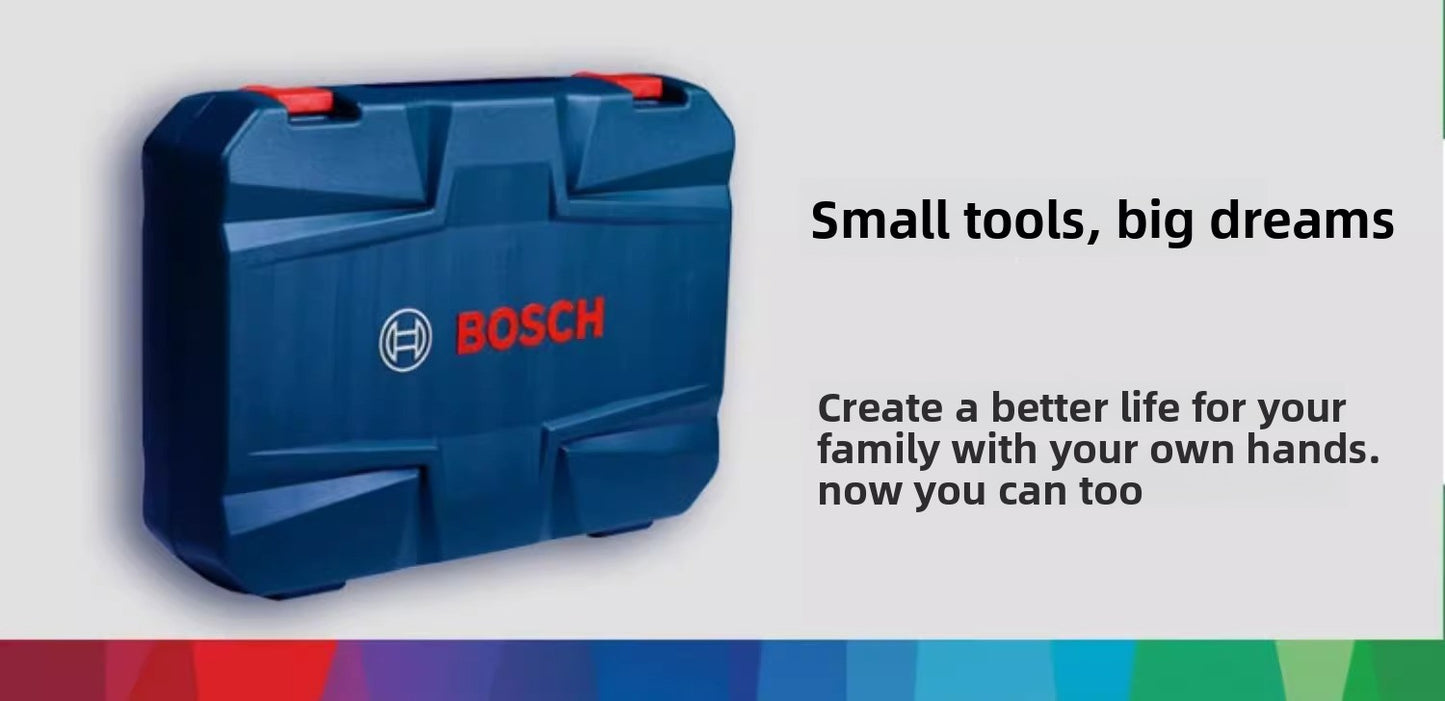 Bosch Multifunctional Household Repair Hardware Tool Set Electrician Carpenter Multifunctional Special Repair 108-Piece Set