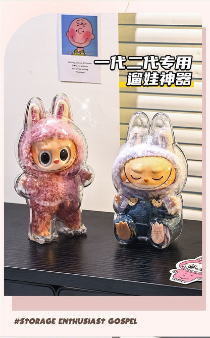 Third Generation Protective Case Transparent Vinyl Bubble Mart Dust Cover Front High Energy Figure Protective Shell Front High Energy