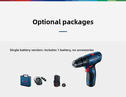 Bosch GSB120LI Cordless Impact Drill Household Multi-Function Lithium Battery Lightweight Hand Drill High Power Professional