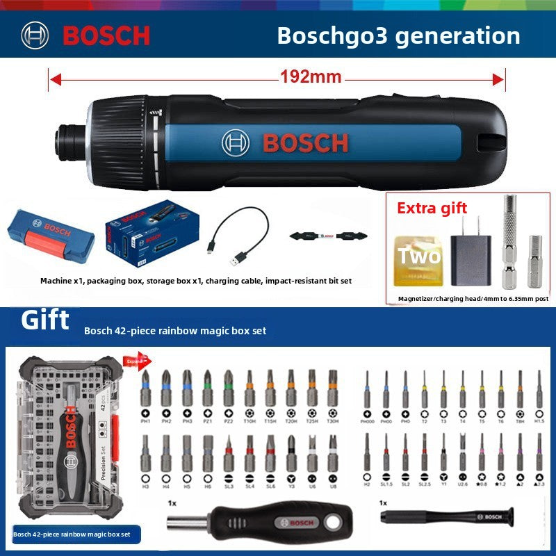 Bosch Electric Screwdriver Mini Rechargeable Driver Bosch Go2 Generation Household 3.6v Doctor Electric Screwdriver
