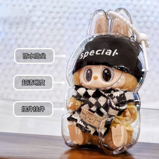 Third Generation Protective Case Transparent Vinyl Bubble Mart Dust Cover Front High Energy Figure Protective Shell Front High Energy