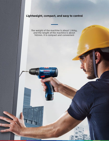 Bosch GSB120LI Cordless Impact Drill Household Multi-Function Lithium Battery Lightweight Hand Drill High Power Professional
