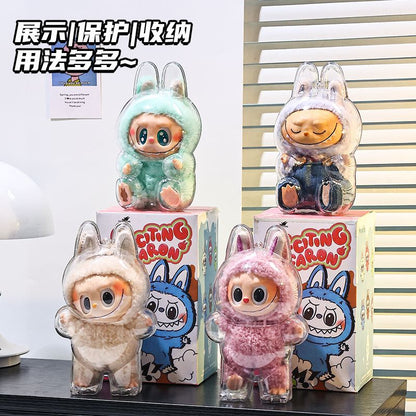 Third Generation Protective Case Transparent Vinyl Bubble Mart Dust Cover Front High Energy Figure Protective Shell Front High Energy