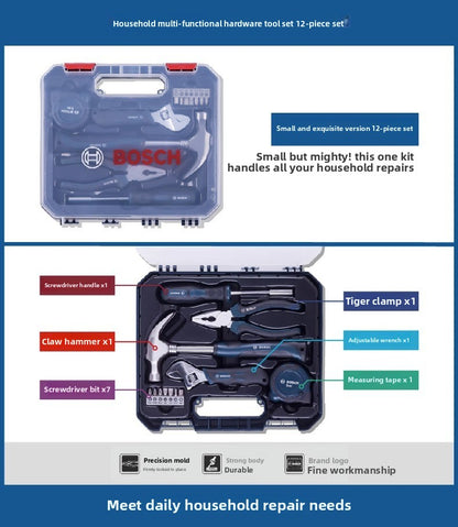 Bosch Multifunctional Household Repair Hardware Tool Set Electrician Carpenter Multifunctional Special Repair 108-Piece Set