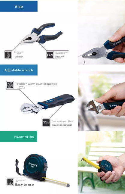 Bosch Multifunctional Household Repair Hardware Tool Set Electrician Carpenter Multifunctional Special Repair 108-Piece Set