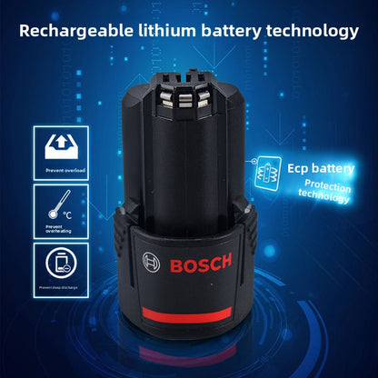 Bosch GSB120LI Cordless Impact Drill Household Multi-Function Lithium Battery Lightweight Hand Drill High Power Professional