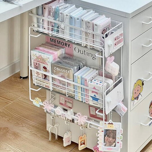 Under Desk Iron Storage Cabinet Drawer Type Mobile Writing Desk Dormitory Office Iron Cabinet Magnetic Decorative Storage Rack