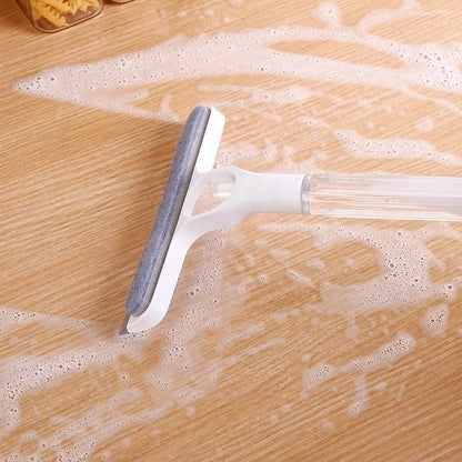 Household Silicone 3-in-1 Cleaning Mirror Glass Wiper Magic Spray Water Scraper Multi-Functional Special Cleaning Tool