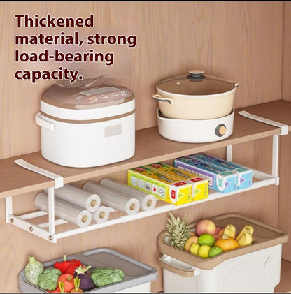 Shoe Rack for Home Use, Expandable Shoe Cabinet with Layered Shelves, Shoe Holder with Hanging Baskets, Storage Rack for Organizing Shoes, No-Drill Bracket